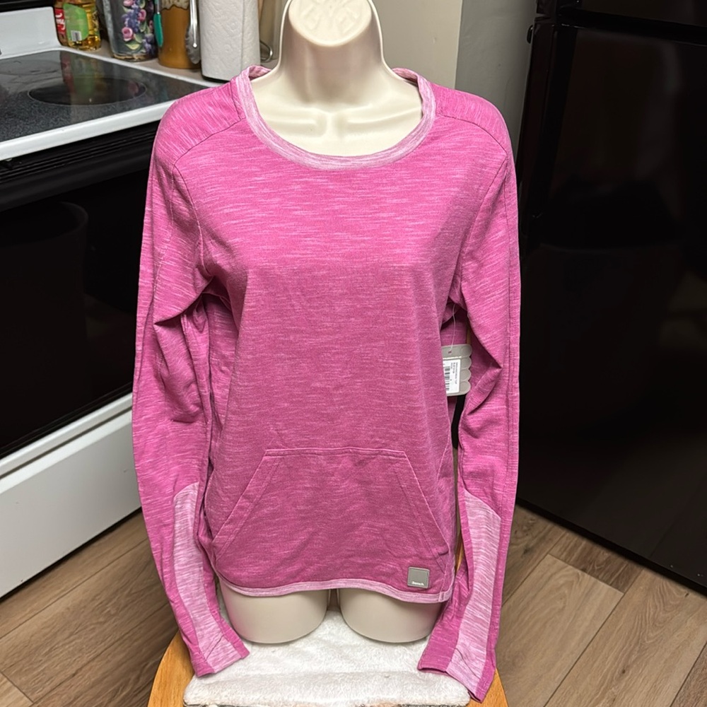 Bench NWT S MAGENTA TEE/SWEATSHIRT THUMBHOLES KANGAROO POCKET
